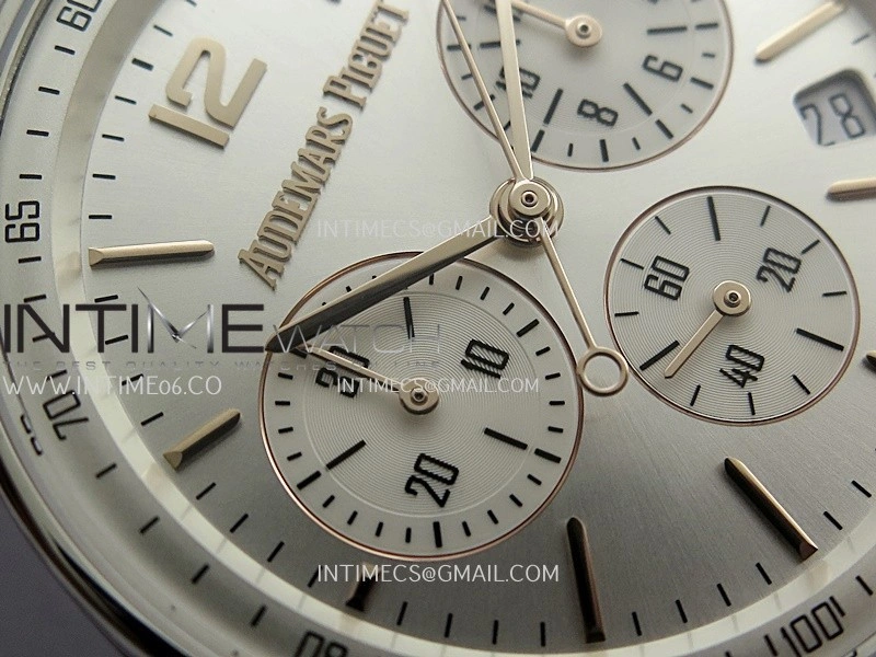 Code 11.59 Chrono 26393 SS APSF 1:1 Best Edition Silver Dial On Gray Leather Strap Super Clone SA4401
